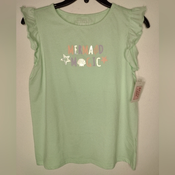 NWT Bailey Lane Girl's Green/"Mermaid Magic" Top Size L(12-14) - Picture 1 of 5